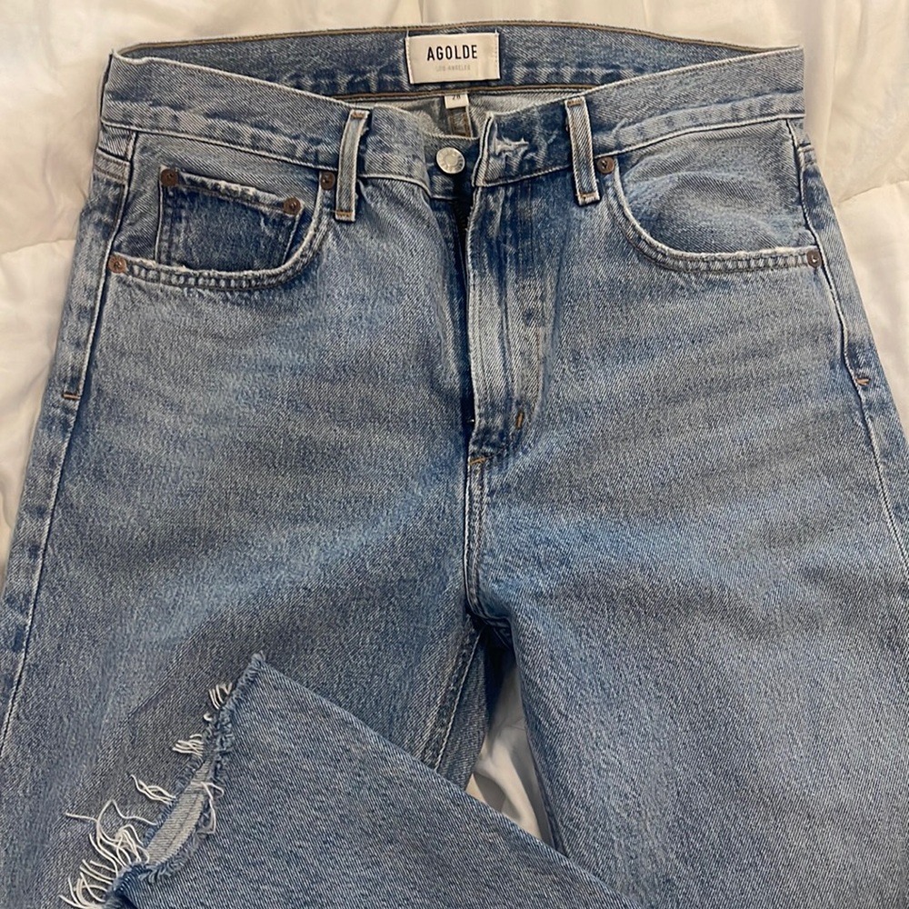 Agolde Cherie high rise straight jeans